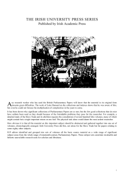 the irish university press series