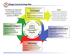 Allegan County Strategy Map ENGAGED WORKFORCE