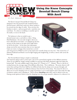 Bench Clamp-Anvil Version Instructions