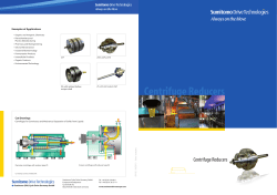 Centrifuge Reducers - Sumitomo Drive Technologies