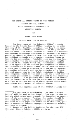 the colonial office group of the public record office