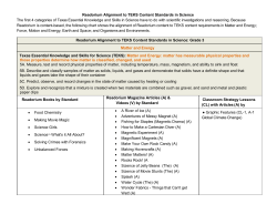 Readorium TEKS Science (Grades 3
