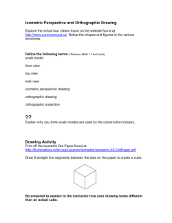 Isometric Perspective and Orthographic Drawing Drawing Activity