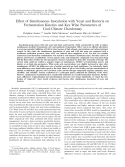 Effect of Simultaneous Inoculation with Yeast and Bacteria on