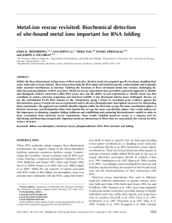 Metal-ion rescue revisited: Biochemical detection of site
