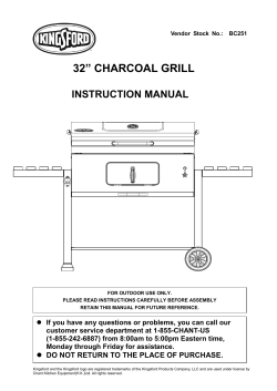 32&rdquo; charcoal grill