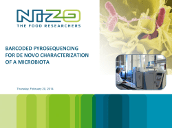 NIZO Microbiota Characterization Platform
