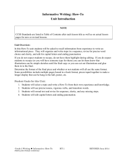 Informative Writing: How