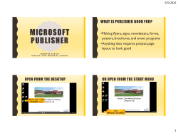 Publisher 2013