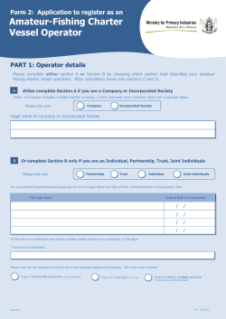 Form 2 Amateur-Fishing Charter Vessel Operator application