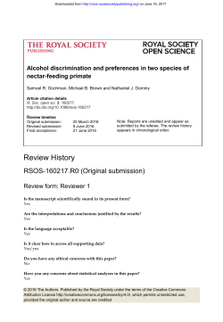 Review History - Royal Society Open Science