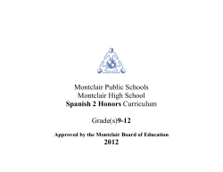 level name here - Montclair Public Schools