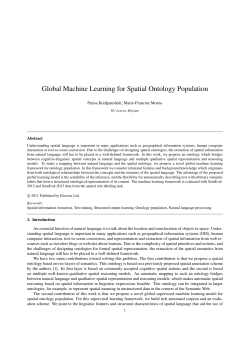 Global Machine Learning for Spatial Ontology Population