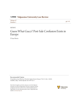 Guess What Gucci? Post-Sale Confusion Exists in