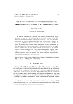 the impact of democracy and corruption on the debt