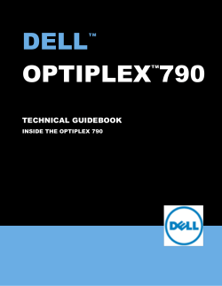 Dell OptiPlex 790 Technical Guidebook