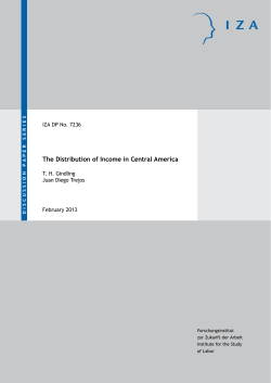 The Distribution of Income in Central America