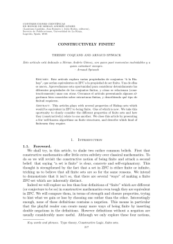 CONSTRUCTIVELY FINITE? 1. Introduction 1.1. Foreword. We shall