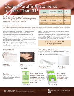 Dipless Paraffin Treatments for Less Than $1!
