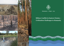 Military Conflict in Eastern Ukraine &ndash; Civilization Challenges to