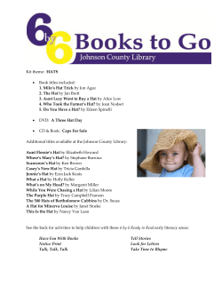 Kit theme: HATS &bull; Book titles included: 1. Milo`s Hat Trick by Jon