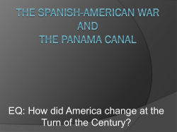The Spanish-American War and the Panama Canal