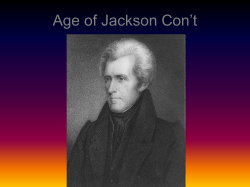 Age of Jackson Con`t