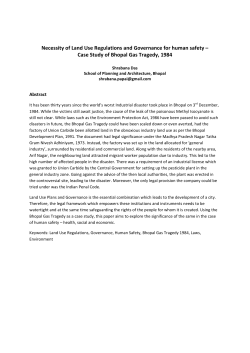 Necessity of Land Use Regulations and Governance for human safety