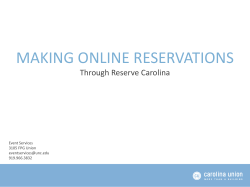 making online reservations