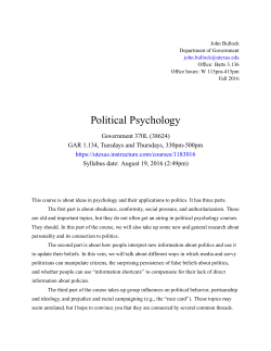 Political Psychology