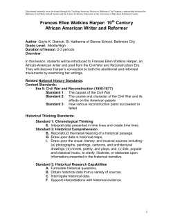 Frances Ellen Watkins Harper