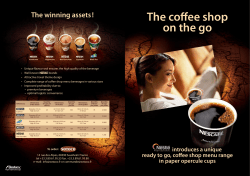 The coffee shop on the go