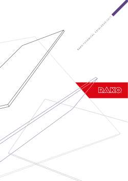 R A K O | T E C H N IC A L C A TA L O G U E | 2017