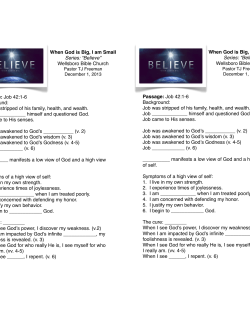 Sermon Notes - Wellsboro Bible Church