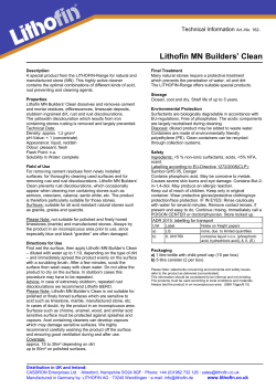 Lithofin MN Builders` Clean