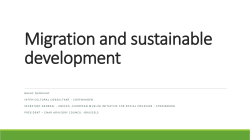 Migration and sustainable development