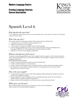 Spanish Level 6