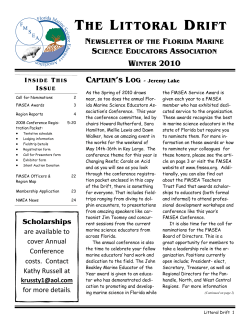 2010, winter - Florida Marine Science Educators Association