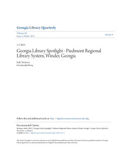 Piedmont Regional Library System, Winder, Georgia