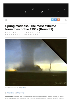 Round 1 - US Tornadoes
