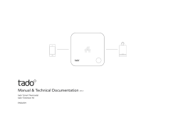 Tado Technical Document