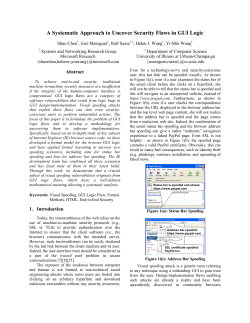 A Systematic Approach to Uncover Security Flaws in GUI Logic