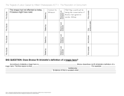 The Tragedy of Julius Caesar by William Shakespeare ACT V: The