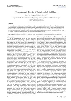 Thermodynamic Behavior of Water from Soft-Cell Theory