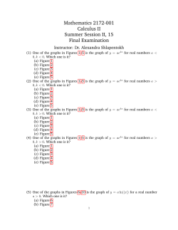 Final from 7/31/15 with the Key