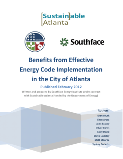 Benefits from Effective Energy Code Implementation in
