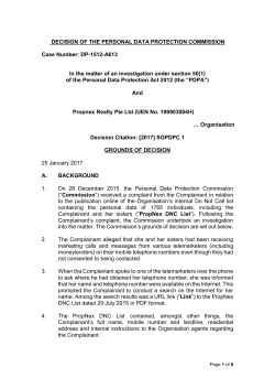 Propnex Realty Pte Ltd - Personal Data Protection Commission