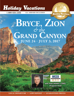 bryce, zion - Holiday Vacations