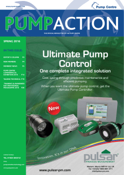 2016 spring - Pump Centre