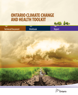 Ontario Climate Change and Health Vulnerability and
